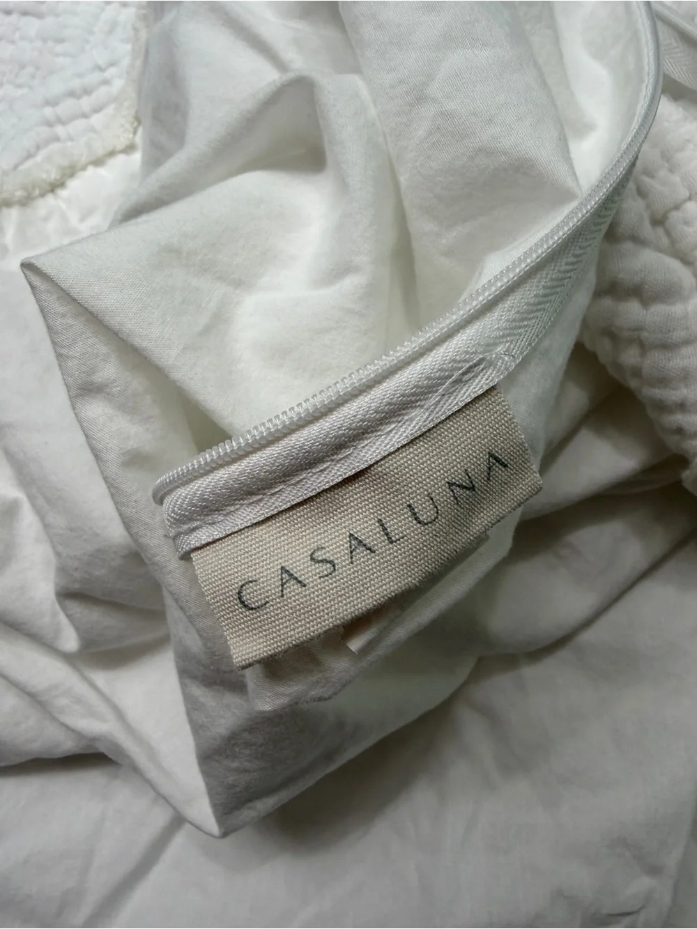 Casaluna Soft White Cotton Gauze Pillow Shams King Set
